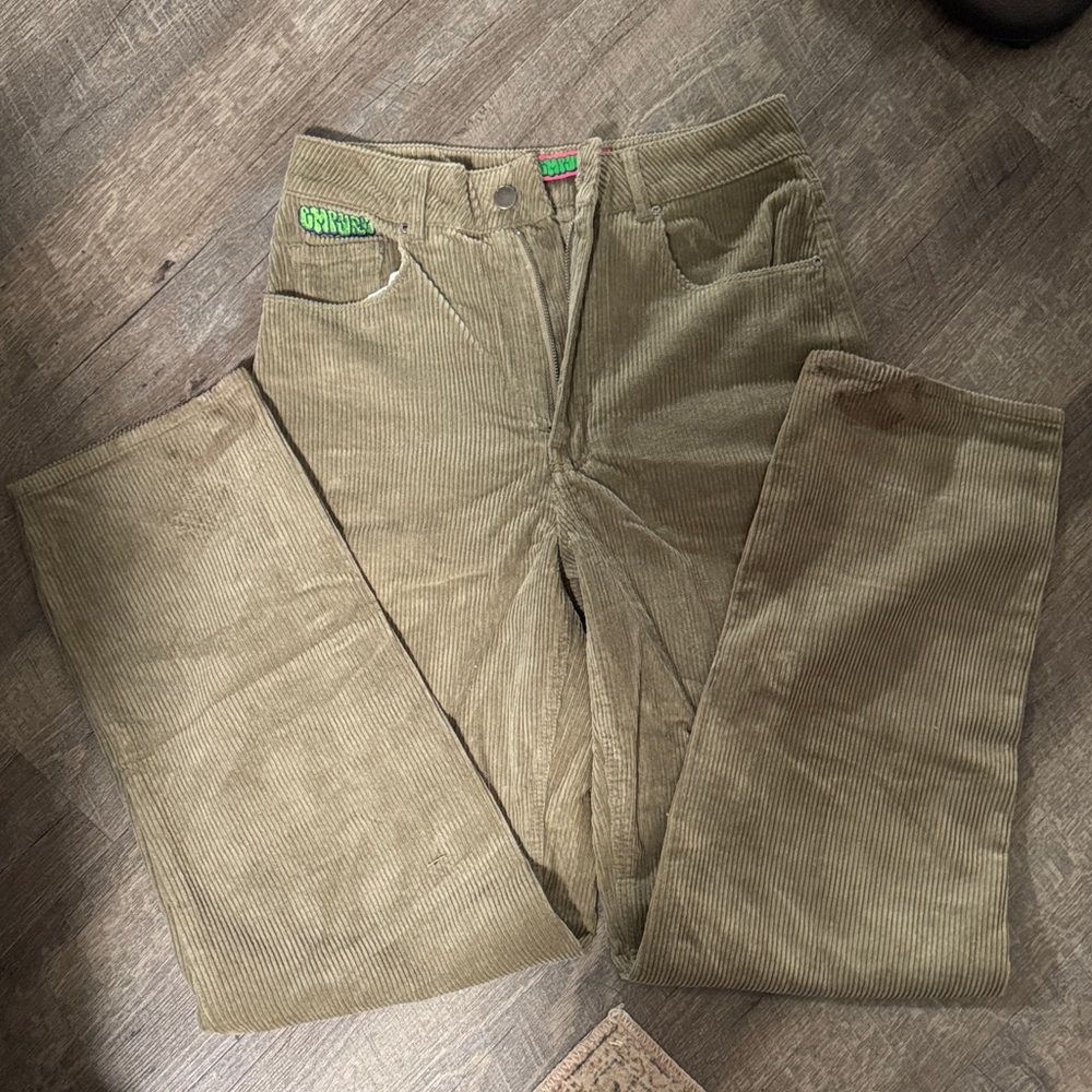 Empyre Women’s Corduroy Pants - Olive, size 6